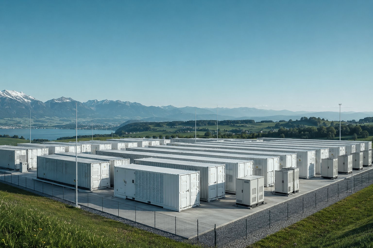 WERAX Batteriespeicher-Park in der Schweiz